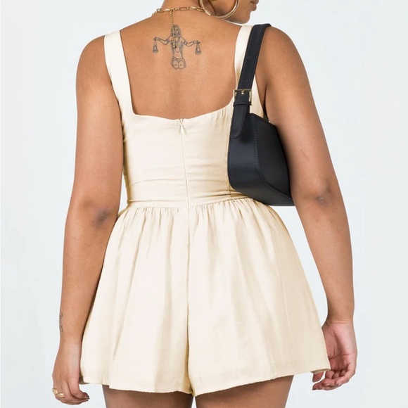 Princess Polly: JUDSON ROMPER CREAM - Picture 2 of 4